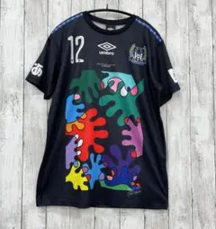 美品　ビッグサイズ　ガンバ大阪 Umbro サッカーシャツ 5つ星 umbro ガンバ大阪 2009 ユニフォーム ホーム 半袖 UDS6916H BBK