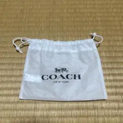 COACH ホワイトメッシュ小物入れ