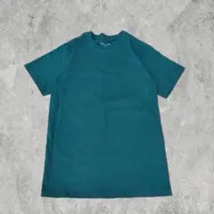 美品 Champion Tシャツ 無地 グリーン メンズ/レディース兼用【Z5】
