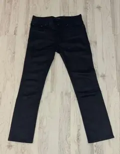 LOUNGE LIZARD ラウンジリザード　ブラック　デニム コーティング
