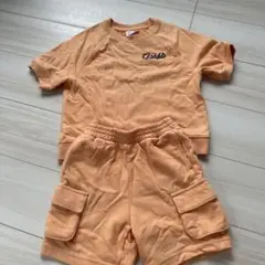 GAP キッズ Tシャツとショートパンツ セット S オレンジ