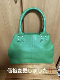 GAP本革ハンドバック　グリーン 新品未使用品