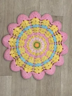 【ハンドメイド】毛糸の座布団