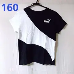 PUMA Tシャツ ブラック&ホワイト 160