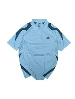 adidas 水色 ポロシャツ メンズ