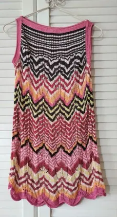 MISSONI Summer Knit チュニック丈ワンピース