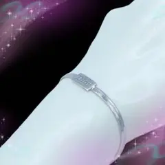 クリスチャン ディオール ロゴ ブレスレット シルバー