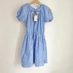 KIDSAGOGO 刺繍ワンピース　6-7Y