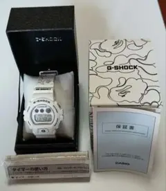 希少初期　新品完品APE g shock DW-6900 白 CASIO G-SHOCK / BAPE (A BATHING APE) DW-6900 WATCH! JAPAN