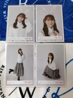 櫻坂46　守屋麗奈　うさみみコーデ　生写真　コンプ