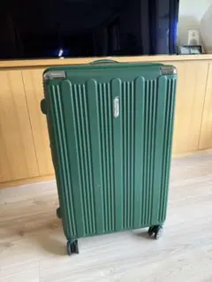 大型スーツケース 77cm グリーン キャリーケース 拡張機能付き 1度使用