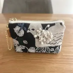 ミナペルホネン　ミニミニポーチ　レア　ハンドメイド