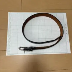 未使用 USA製 alfonso‘s バスケットウェーブ レザーベルト 黒 38