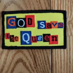 GOD save the Queen 刺繍パッチ