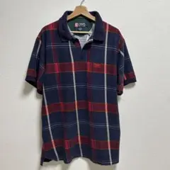 CHAPS チェック柄 ポロシャツ Lサイズ