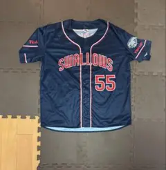 SWALLOWS 55スワローズクルーユニフォーム Lサイズ 村上宗隆2024