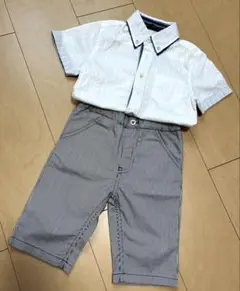 【サイズ100】半袖シャツ　ハーフパンツ　フォーマル