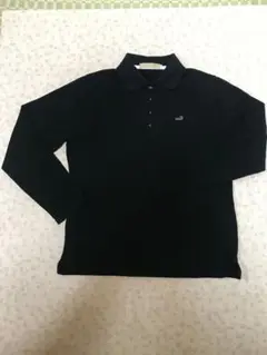CROCODILE レディース ブラック 長袖ポロシャツL