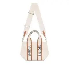 スナイデル snidel ロゴ ハンドバッグ トートバッグ ブラウン