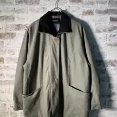 【ヴィンテージ】レトロ デザイナーズジャケット グレー 古着usedAS55