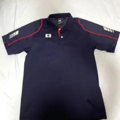 DESCENTE ポロシャツ M ネイビー