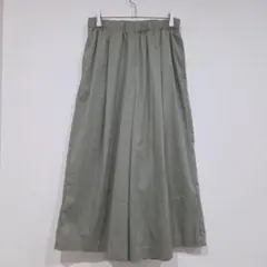 【美品】グローヴ　ワイドパンツ　ガウチョパンツ　L　ウエストゴム　カジュアル