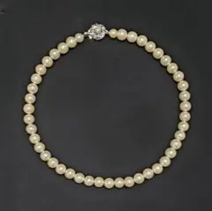 気紛れsale⁉️パールネックレス✨長さ42cm.金具silver‼️