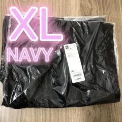 新品 ジーユー ラップスラックスZ+E ストライプ ネイビー XL