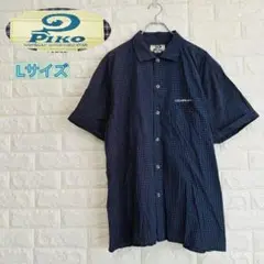 ✨90’s ヴィンテージ✨ PIKO ピコ 半袖 パープル シャツ Lサイズ