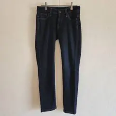 【UNIQLO】（M） ストレッチスキニーフィットテーパードジーンズ/伸縮あり