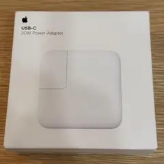 新品未開封Apple Store直営店購入30W純正品PD充電器USB-C