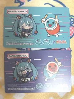 BANDAI NAMCO 初音ミク パスポートカード バナパス 2種セット ②
