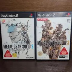 PS2 METAL GEAR SOLID2 メタルギアソリッド3 セット販売