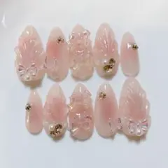 現品　チーク　マグ　マーメイド　ネイルチップ　ワンホン　量産型　地雷系　ガーリー