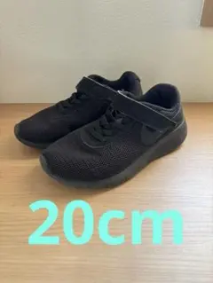 NIKE ナイキ　タンジュン　ブラック スニーカー ベルクロ　20cm