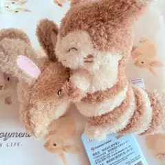 ぶるぶる…むぎゅ！ぬいぐるみ なきべそオタチ&オオタチ　ポケモン　ポケセン