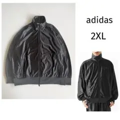 完売 【アディダス】 光沢 黒 トラックジャケット ファイヤーバード 2XL