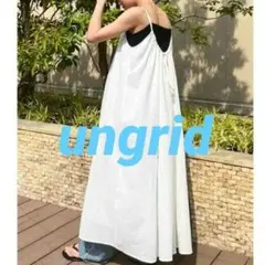 Ungrid ギャザーキャミワンピース キャミワンピ ロングワンピ ワンピース
