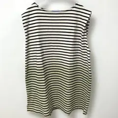 FORK&SPOON グラデーション ボーダー ノースリーブ Tシャツ