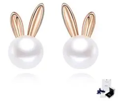 ✨大特価✨スターリングシルバー925うさぎ ピアス 18金 ピンクゴールド