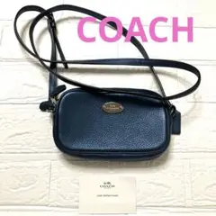 COACH ミニショルダー　メタリックブルー