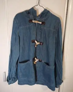 デニムダッフルパーカー　古着　90’s ビンテージ