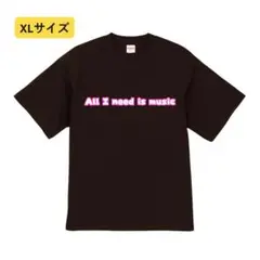 n711【新品未使用】前後プリント Tシャツ 音楽 女の子 メンズ XLサイズ