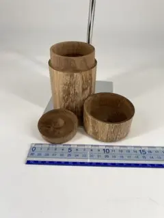 天然木お茶収納容器セット