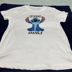 Disney・リロアンドスティッチTシャツ白女性Lサイズ綿100