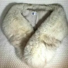 【美品】SAGA FOX サガフォックス フォックスファー 大判ファーショール