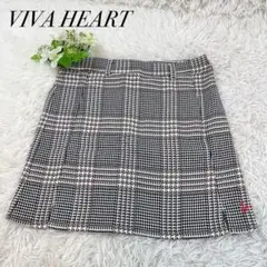 極美品✨VIVAHEART ギンガムチェック 台形スカート ゴルフウェア L