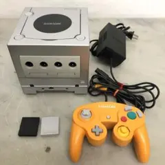 ニンテンドーゲームキューブ シルバー コントローラー メモリーカードセット