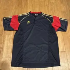 adidas Professional 半袖ユニフォーム ネイビー/レッド　美品