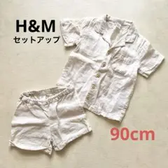 H&M ベビー服 リネン セットアップ 90cm